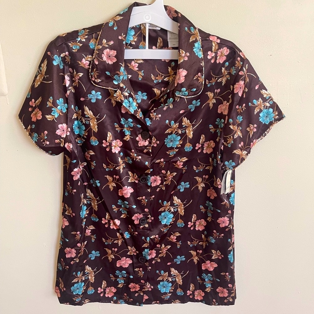 Two piece Pajamas satin for women M size - Picture 3 of 14